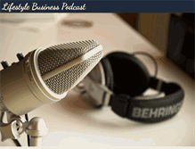 Tablet Screenshot of lifestylebusinesspodcast.com